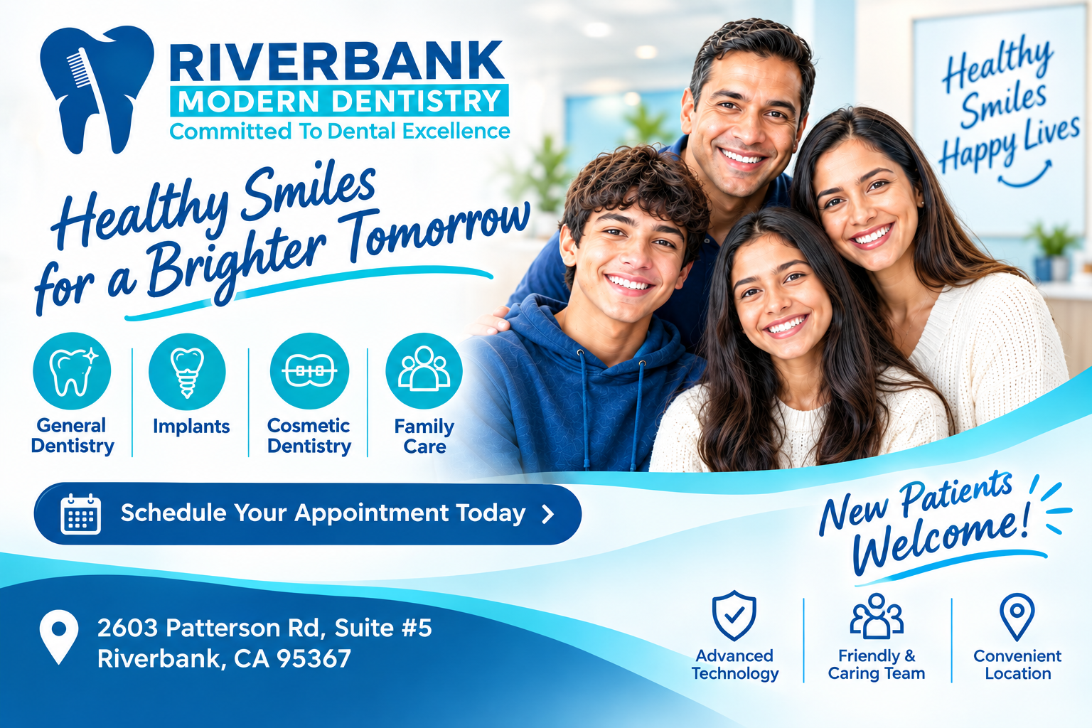 Riverbank Modern Dentistry dental office in Riverbank CA Riverbank Modern Dentistry dental office in Riverbank CA
