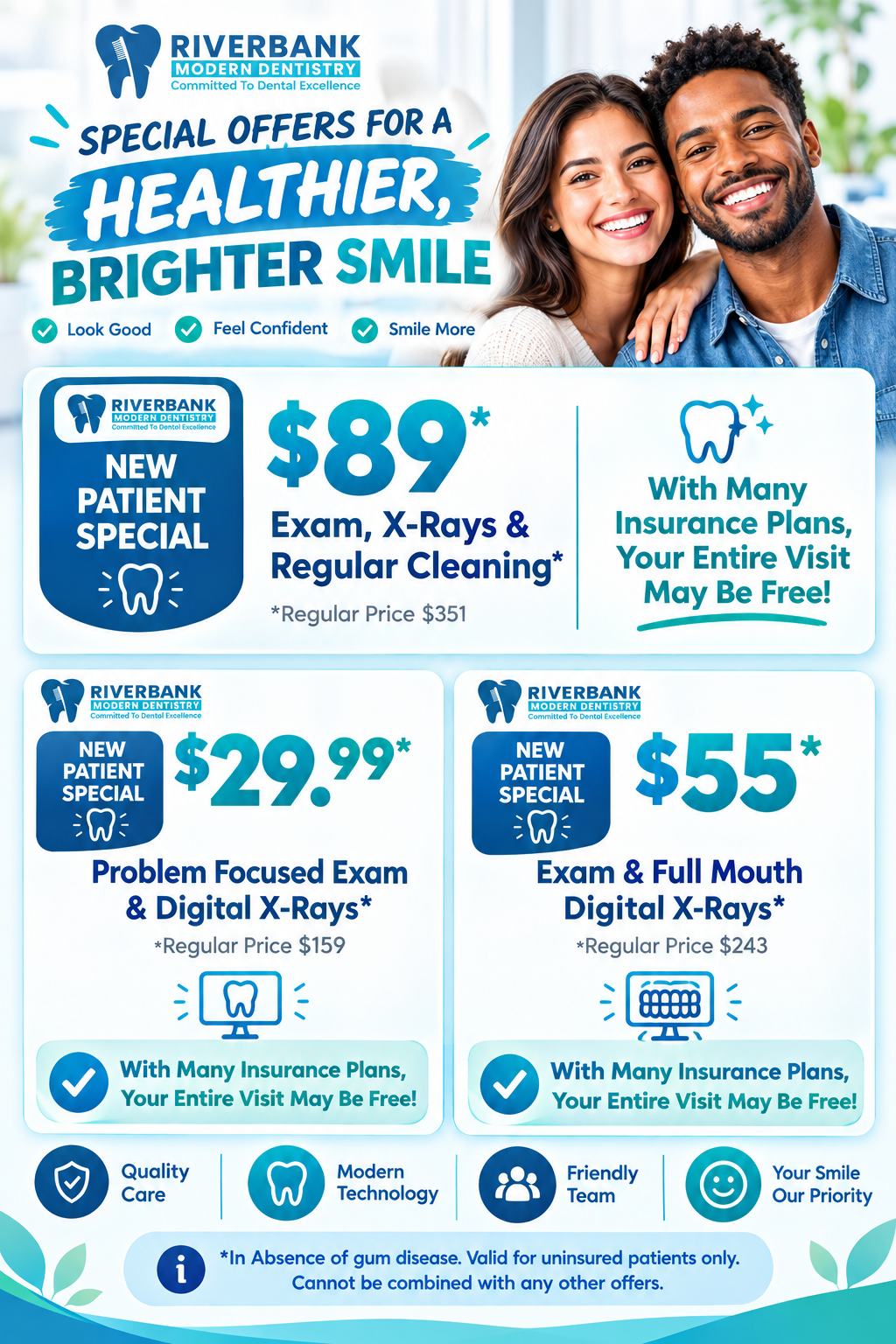 Affordable Dental Care at Riverbank Modern Dentistry dental office in Riverbank CA Affordable Dental Care at Riverbank Modern Dentistry dental office in Riverbank CA